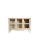 MOBILI 2G - CREDENZA CLASSICA 3 PORTE IN LEGNO GREZZO L.141 P.47 H.90