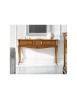 MOBILI 2G - CONSOLLE CLASSICA IN LEGNO 3 CASSETTI INTARSIATA FINITURA BASSANO L.131 P.39 H.81