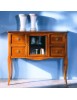 MOBILI 2G - CONSOLLE CLASSICA IN LEGNO 4 CASSETTI 1 PORTA FINITURA BASSANO L.98 P.40 H.85