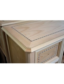 CONSOLLE CLASSICA IN LEGNO 4 CASSETTI 1 PORTA FINITURA BASSANO L.98 P.40 H.85