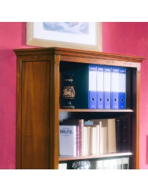LIBRERIA CLASSICA 4 RIPIANI IN LEGNO GREZZO L.100 P.41 H.175
