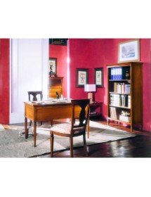 LIBRERIA CLASSICA 4 RIPIANI IN LEGNO GREZZO L.100 P.41 H.175