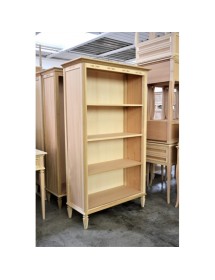 LIBRERIA CLASSICA 4 RIPIANI IN LEGNO GREZZO L.100 P.41 H.175