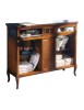 MOBILI 2G - MADIA LIBRERIA IN LEGNO A RIBALTE FINITURA BASSANO L.120 P.38 H.95