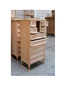 CASSETTIERA CLASSICA IN LEGNO 9 CASSETTI FINITURA BASSANO L.70 P.43...