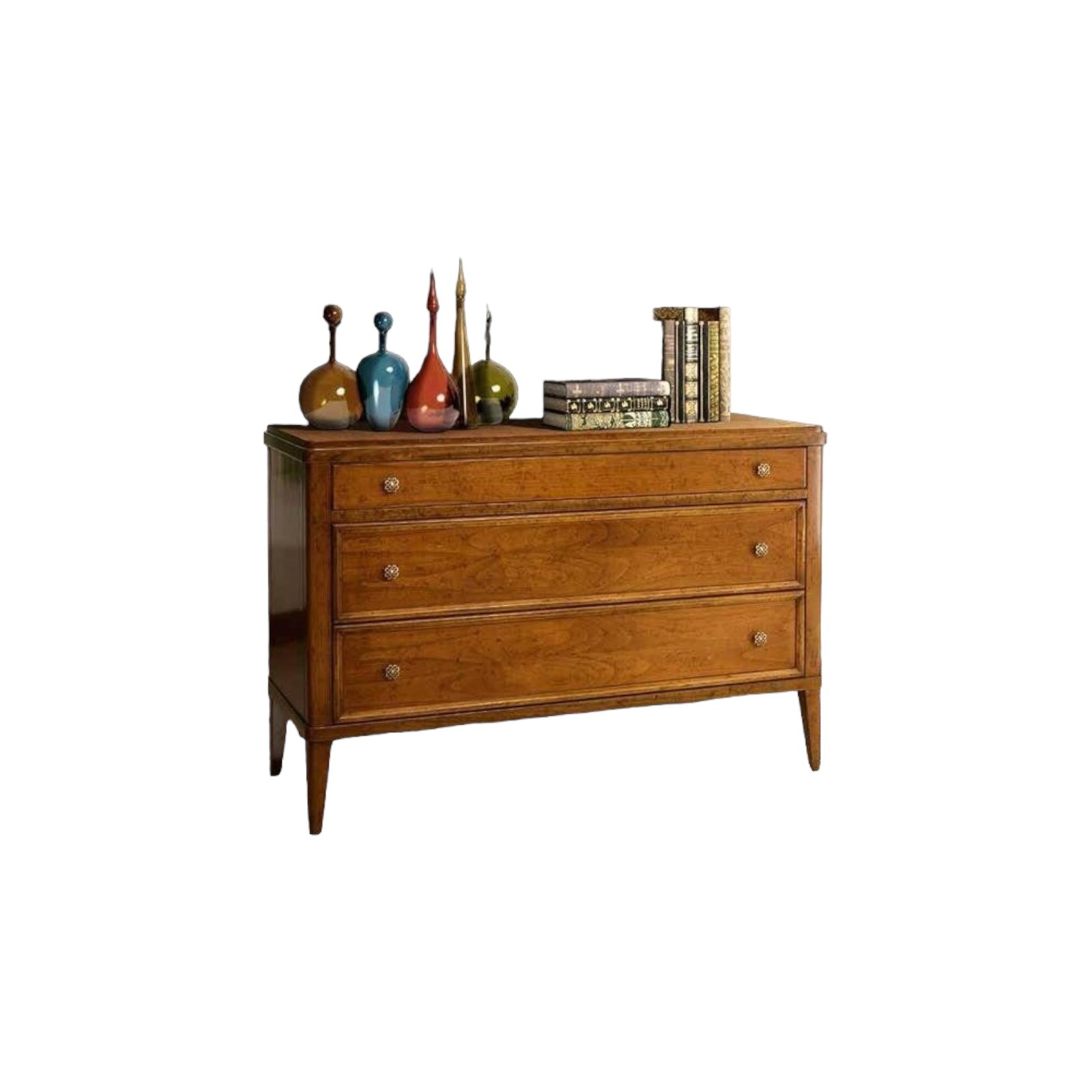 Cassettiera como' classica in legno 3 cassetti finitura bassano l.120 p.49 h.81 - Mobili 2G