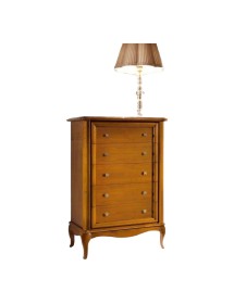 MOBILI 2G - CASSETTIERA COMO' CLASSICA IN LEGNO 3 CASSETTI FINITURA BASSANO L.120 P.49 H.81