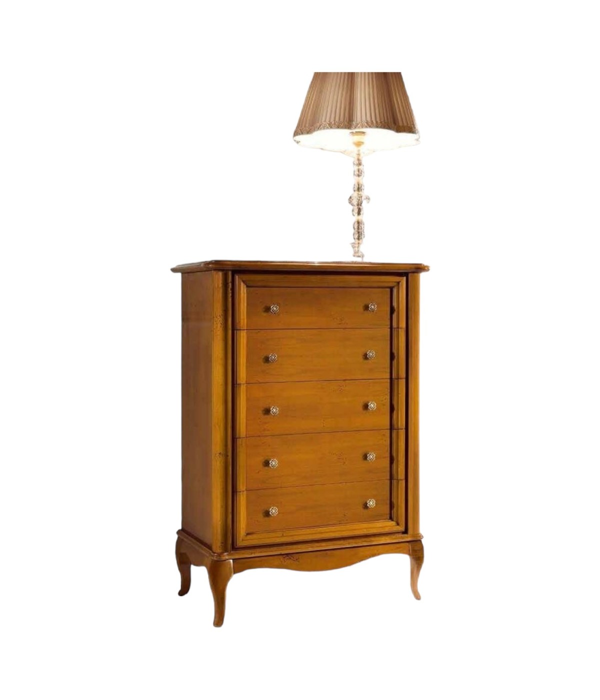 MOBILI 2G - CASSETTIERA COMO' CLASSICA IN LEGNO 3 CASSETTI FINITURA BASSANO L.120 P.49 H.81