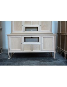 PORTA TV CLASSICO IN LEGNO 2 PORTE 2 CASSETTI FINITURA BASSANO L.14...
