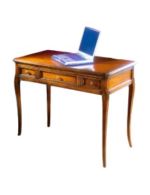 SCRIVANIA CLASSICA 3 CASSETTI IN LEGNO BASSANO 100X55X80