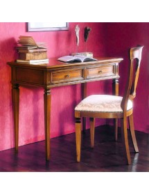 MOBILI 2G - SCRIVANIA CLASSICA 2 CASSETTI IN LEGNO BASSANO 100X54X80