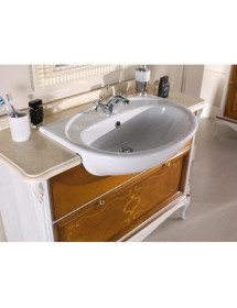 MOBILE BAGNO PROVENZALE IN LEGNO GREZZO L.111 P.61 H.85