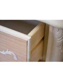 MOBILE BAR VETRINA CLASSICA IN LEGNO GREZZO L.111 P.44 H.145