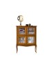 MOBILI 2G - VETRINA CLASSICA IN LEGNO 4 PORTE FINITURA BASSANO L.111 P.44 H.140