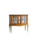MOBILI 2G - VETRINA CLASSICA IN LEGNO 2 PORTE FINITURA BASSANO L.111 P.44 H.100