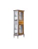 MOBILI 2G - VETRINA CLASSICA PROVENZALE IN LEGNO 2 PORTE 1 CASSETTO L.61 P.41 H.180