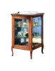 MOBILI 2G - VETRINA TECA CLASSICA IN LEGNO 1 PORTA FINITURA BASSANO L.55 P.55 H.90