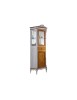 MOBILI 2G - VETRINA CLASSICA PROVENZALE IN LEGNO 2 PORTE 1 CASSETTO L.61 P.41 H.190
