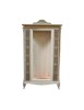 MOBILI 2G - VETRINA CLASSICA 1 PORTA IN LEGNO GREZZO  L.111 P.44 H.192
