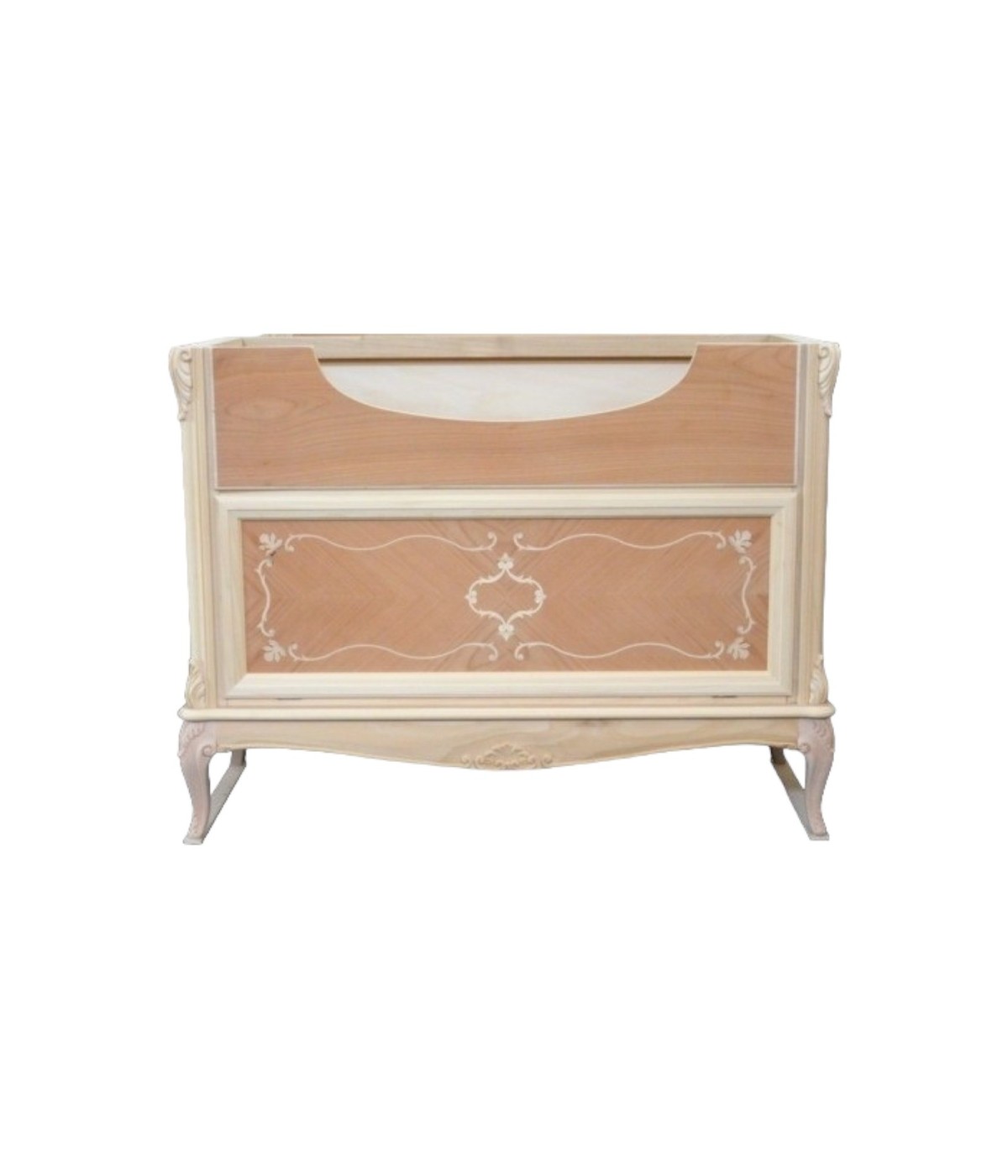 MOBILI 2G - MOBILE BAGNO PROVENZALE IN LEGNO GREZZO L.111 P.61 H.85