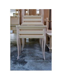 PORTA TELEFONO IN LEGNO 2 CASSETTI CON RIBALTA BASSANO L.70 P.38 H.80