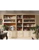 MOBILI 2G - LIBRERIA PORTA TV CLASSICA IN LEGNO SHABBY 310X45X224