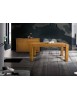 MOBILI 2G - TAVOLO ALLUNGABILE IN LEGNO DI ROVERE NODATO MISURA L.140 P.90 H.77