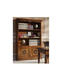 LIBRERIA CLASSICA 2 PORTE IN LEGNO VARI COLORI 139X42X205