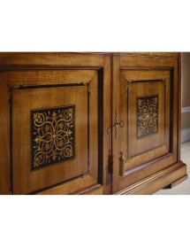 LIBRERIA CLASSICA 2 PORTE IN LEGNO VARI COLORI 139X42X205