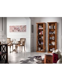LIBRERIA CLASSICA 5 RIPIANI IN LEGNO BASSANO 62X40X191
