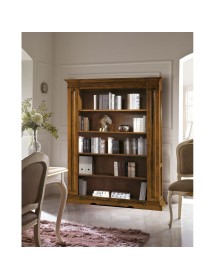 MOBILI 2G - LIBRERIA CLASSICA 5 RIPIANI IN LEGNO BASSANO 160X43X206