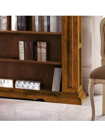 LIBRERIA CLASSICA 5 RIPIANI IN LEGNO BASSANO 160X43X206