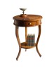 MOBILI 2G - TAVOLINO ROTONDO LEGNO INTARSIATO BASSANO 50X50x73