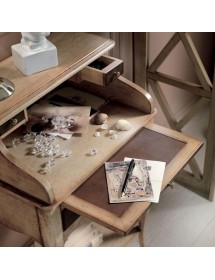 PORTA TELEFONO CLASSICO IN LEGNO SHABBY 52X36x85