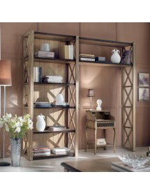 PORTA TELEFONO CLASSICO IN LEGNO SHABBY 52X36x85