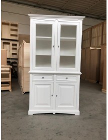 CRISTALLIERA CLASSICA GOCCIA LEGNO BIANCO 117x46x220