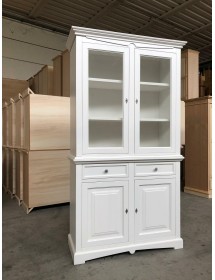 CRISTALLIERA CLASSICA GOCCIA LEGNO BIANCO 117x46x220