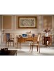 SCRIVANIA CLASSICA 5 CASSETTI 2 TIRETTI IN LEGNO 130X70x78