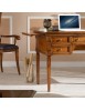 SCRIVANIA CLASSICA 5 CASSETTI 2 TIRETTI IN LEGNO 130X70x78