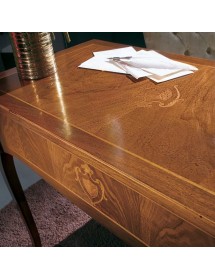 SCRIVANIA CLASSICA 3 CASSETTI CON TIRETTO LEGNO BASSANO 100X50x80