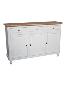 Madia Credenza in legno shabby chic 3 porte L.150 x P.45 H.98