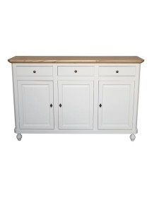 Madia Credenza in legno shabby chic 3 porte L.150 x P.45 H.98