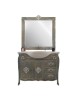 MOBILI 2G - MOBILE BAGNO COMPLETO LEGNO ROVERE SHABBY H190 L108 P35/50 VISTA FRONTALE