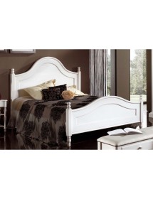 MOBILI 2G - LETTO MATRIMONIALE LACCATO BIANCO OPACO 174X216X148 VISTA FRONTALE