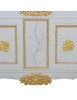 MOBILI 2G - MOBILE BAGNO DOPPIA VASCA LEGNO BAROCCO SHABBY ORO L.180 P.61 VISTA DECORI