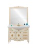 MOBILI 2G - MOBILE BAGNO LEGNO BAROCCO DECAPE' AVORIO ORO L.105 P.50 VISTA FRONTALE