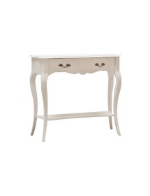 MOBILI 2G - CONSOLLE 1 CASSETTO CLASSICA LEGNO BIANCO 101X40X89