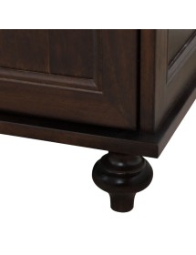 MOBILI 2G - MOBILE BAGNO CLASSICO LEGNO TINTA NOCE L.160 P.60 VISTA GAMBA