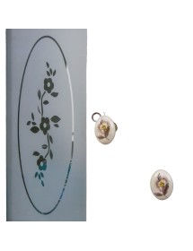 MOBILI 2G - MOBILE BAGNO LEGNO ARTE POVERA TINTA NOCE L.85 P.50 VISTA VETRO E POMOLO