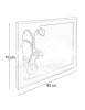 MOBILI 2G - MOBILE BAGNO SOSPESO LEGNO SHABBY CHIC NERO L.120 P.46 VISTA SCHEMA SPECCHIO